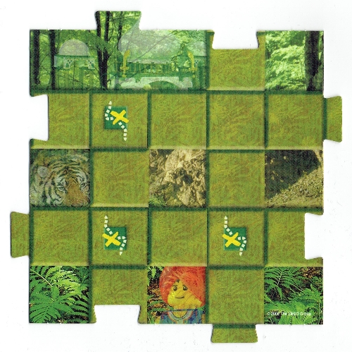 Game Board Square, Orient - Jungle 7 ([No Color/Any Color])