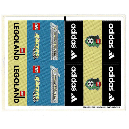 Sticker Sheet for Set 3421-1 ([No Color/Any Color])