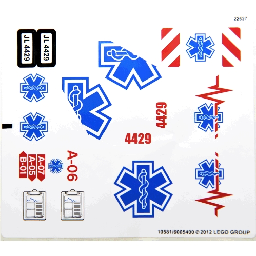 Sticker Sheet for Set 4429-1 ([No Color/Any Color])