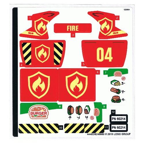 Sticker Sheet for Set 60214-1 ([No Color/Any Color])