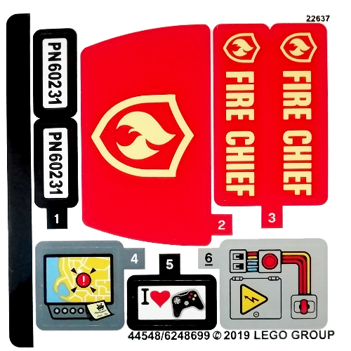 Sticker Sheet for Set 60231-1 ([No Color/Any Color])