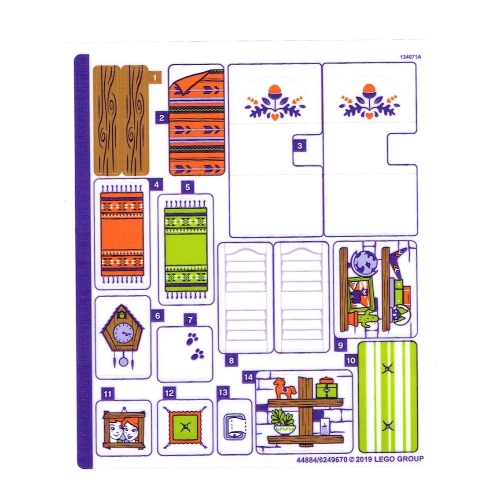 Sticker Sheet for Set 41369-1 ([No Color/Any Color])