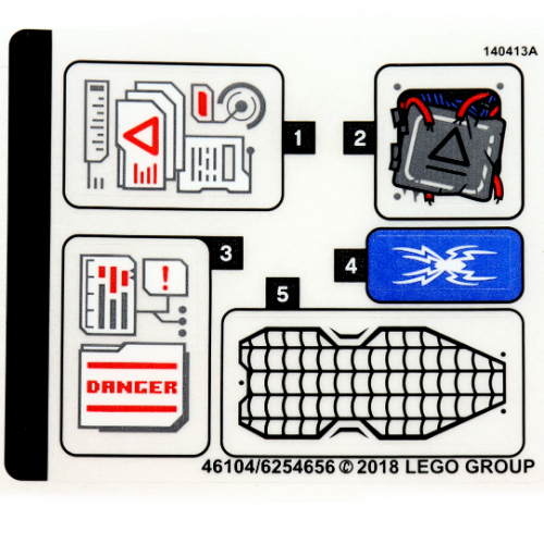 Sticker Sheet for Set 76113-1 ([No Color/Any Color])
