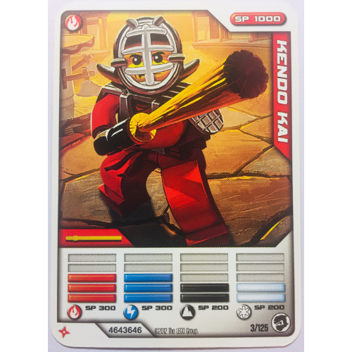 Trading Card, Ninjago Deck #2: 3 - Kendo Kai - North American Version ([No Color/Any Color])
