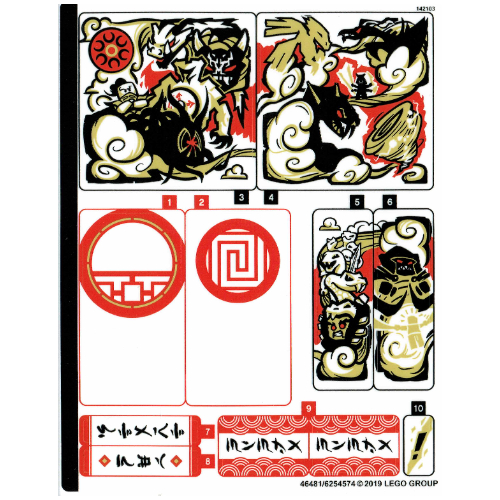 Sticker Sheet for Set 70670-1 ([No Color/Any Color])