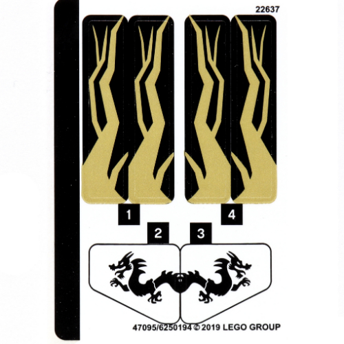 Sticker Sheet for Set 70666-1 ([No Color/Any Color])