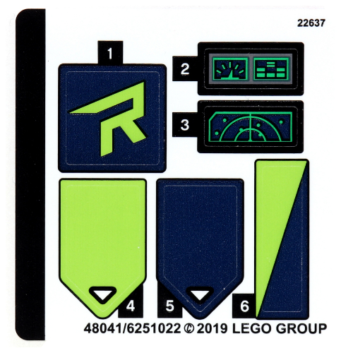 Sticker Sheet for Set 70826-1 ([No Color/Any Color])