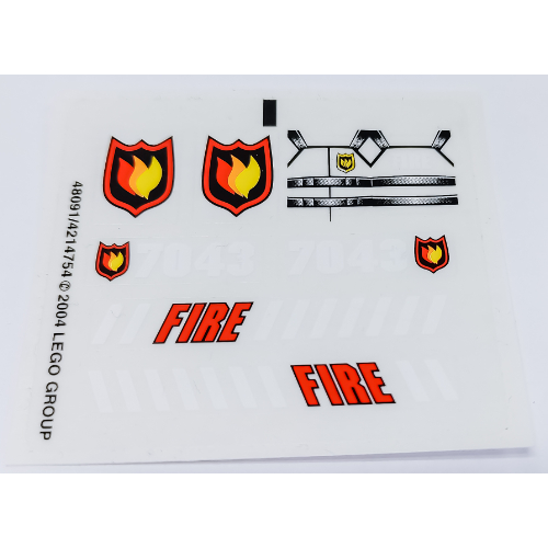 Sticker Sheet for Set 7043-1 ([No Color/Any Color])