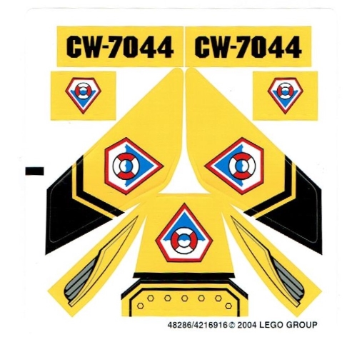 Sticker Sheet for Set 7044-1 ([No Color/Any Color])