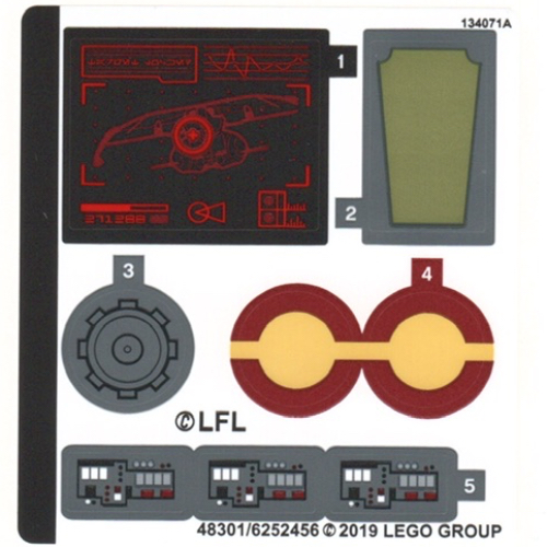Sticker Sheet for Set 75234-1 ([No Color/Any Color])