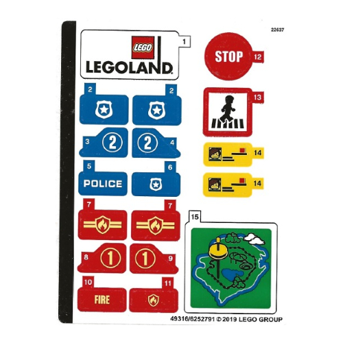 Sticker Sheet for Set 40347-1 ([No Color/Any Color])