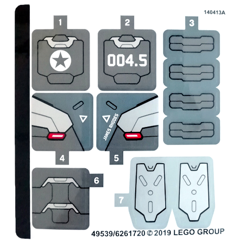 Sticker Sheet for Set 76124-1 ([No Color/Any Color])