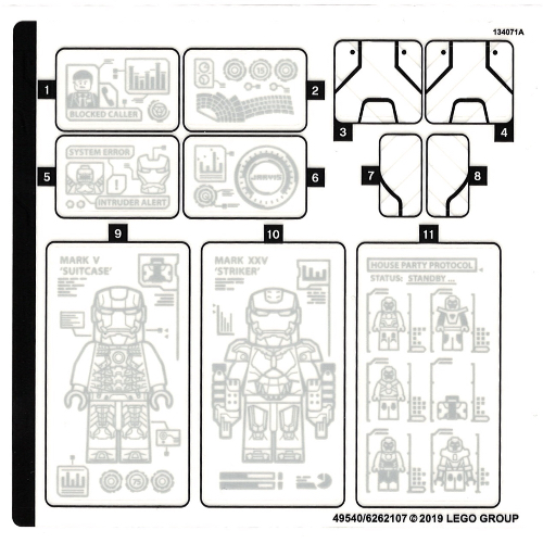 Sticker Sheet for Set 76125-1 ([No Color/Any Color])