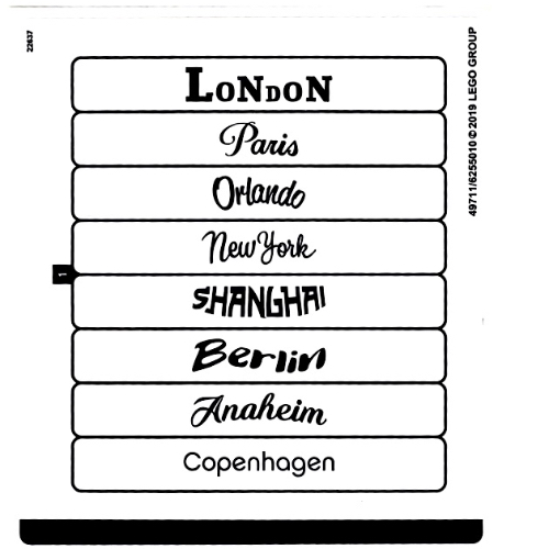 Sticker Sheet 2 for Set 40359-1 ([No Color/Any Color])