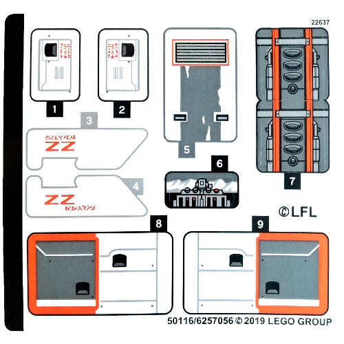 Sticker Sheet for Set 75259-1 ([No Color/Any Color])