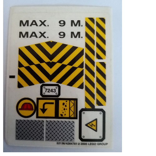 Sticker Sheet for Set 7243-1 ([No Color/Any Color])
