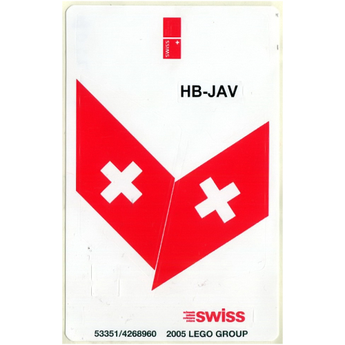 Sticker Sheet 1 for Set 4032-8 - SWISS Airlines ([No Color/Any Color])