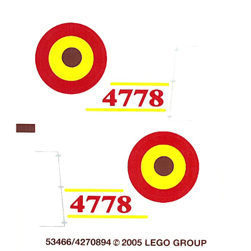 Sticker Sheet for Set 4778-1 ([No Color/Any Color])