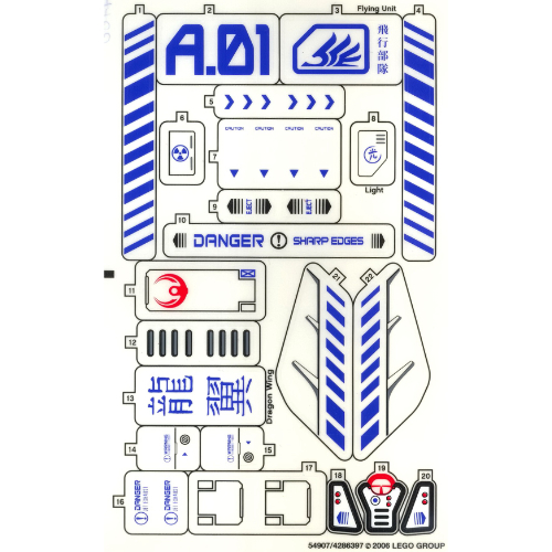 Sticker Sheet for Set 7700-1 ([No Color/Any Color])
