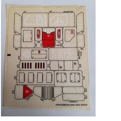 Sticker Sheet for Set 7701-1 ([No Color/Any Color])