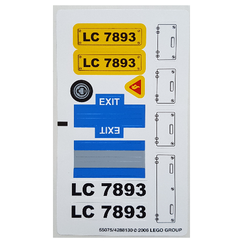 Sticker Sheet for Set 7893-1 ([No Color/Any Color])