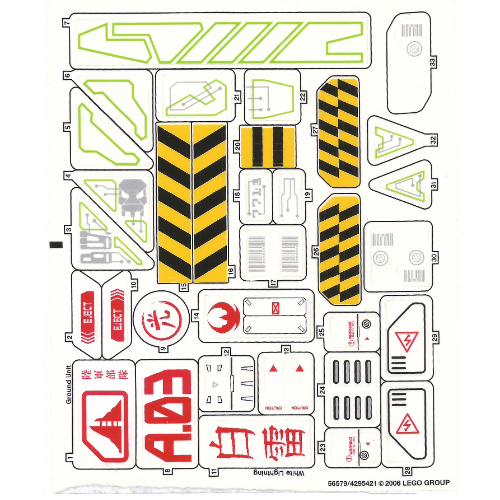 Sticker Sheet for Set 7713-1 ([No Color/Any Color])