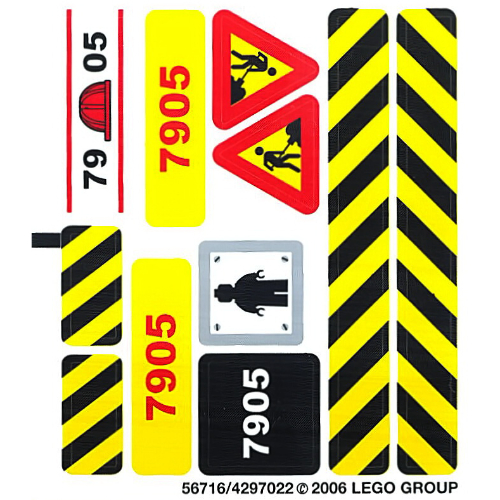 Sticker Sheet for Set 7905-1 ([No Color/Any Color])