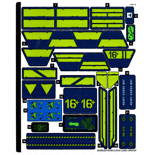 Sticker Sheet for Set 70839-1 ([No Color/Any Color])