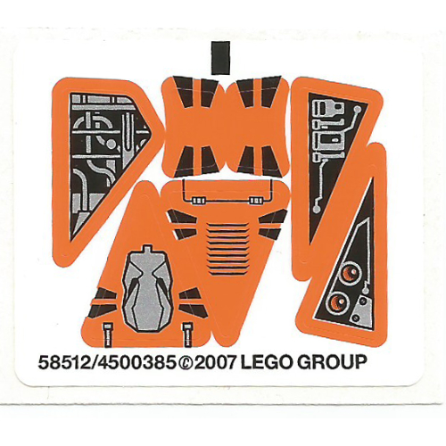 Sticker Sheet for Set 8101-1 ([No Color/Any Color])