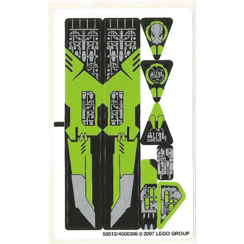 Sticker Sheet for Set 8104-1 ([No Color/Any Color])