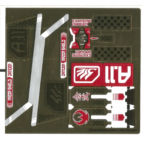 Sticker Sheet for Set 7714-1 ([No Color/Any Color])