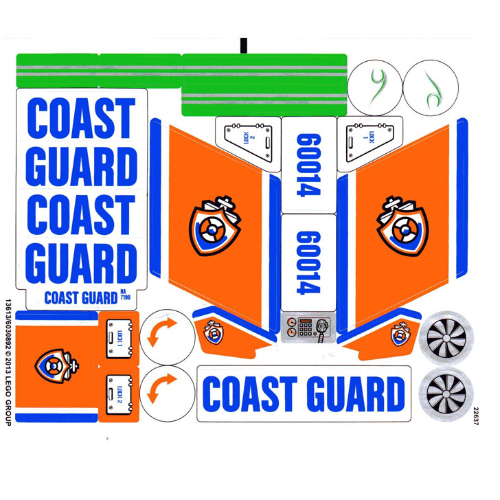 Sticker Sheet for Set 60014-1 ([No Color/Any Color])