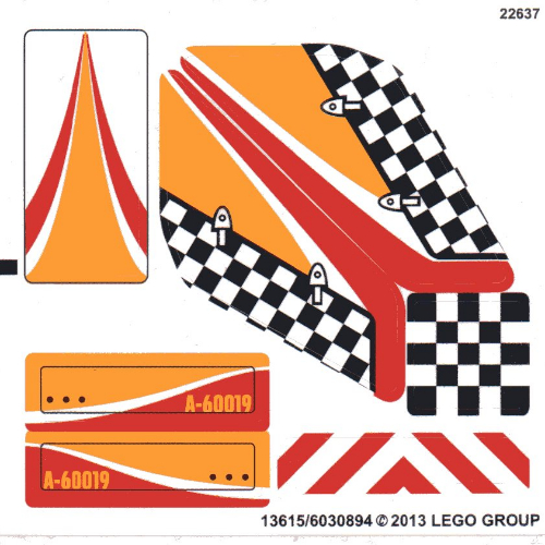 Sticker Sheet for Set 60019-1 ([No Color/Any Color])