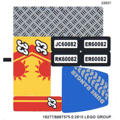 Sticker Sheet for Set 60082-1 ([No Color/Any Color])