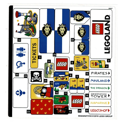 Sticker Sheet 2 for Set 40346-1 ([No Color/Any Color])