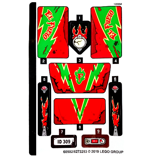 Sticker Sheet for Set 70421-1 ([No Color/Any Color])