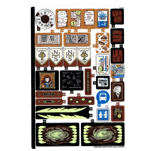 Sticker Sheet 1 for Set 70425-1 ([No Color/Any Color])
