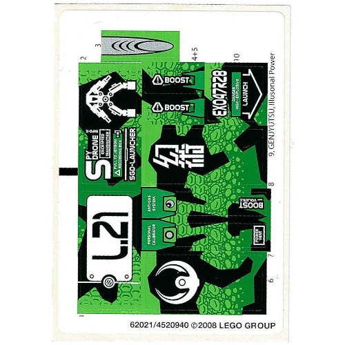 Sticker Sheet for Set 8114-1 ([No Color/Any Color])