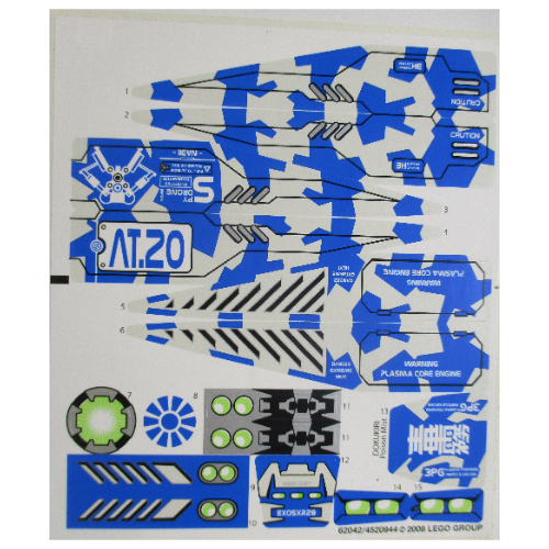 Sticker Sheet for Set 8118-1 ([No Color/Any Color])