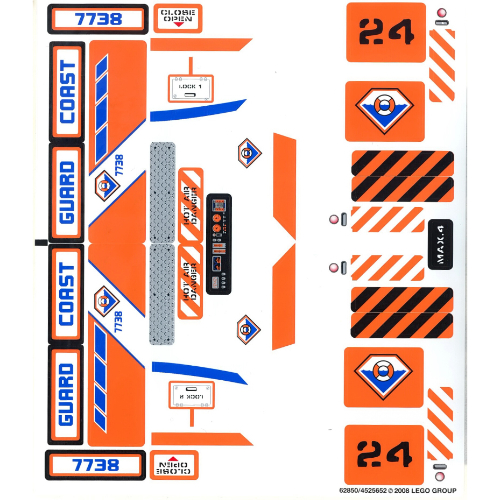 Sticker Sheet for Set 7738-1 ([No Color/Any Color])
