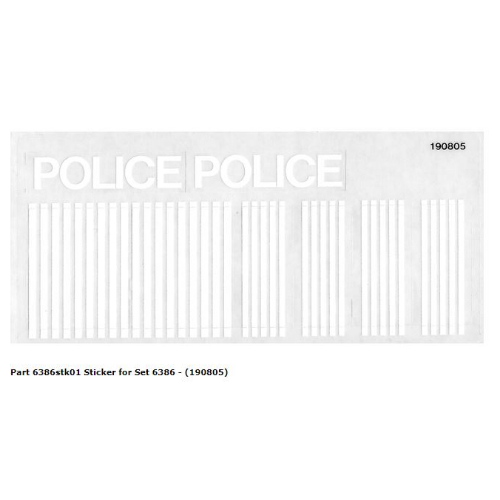 Sticker Sheet for Set 6386-1 ([No Color/Any Color])