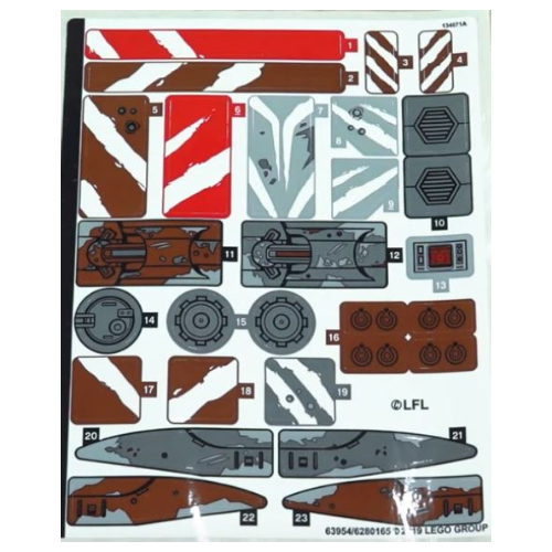 Sticker Sheet for Set 75254-1 ([No Color/Any Color])