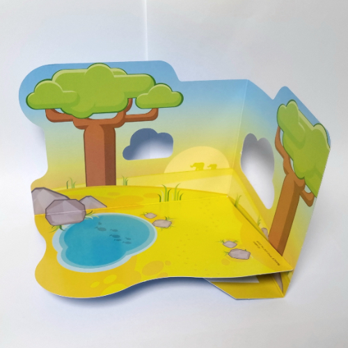 Backdrop, Duplo African Scenery, for Set 10971 ([No Color/Any Color])
