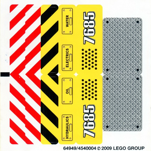 Sticker Sheet for Set 7685-1 ([No Color/Any Color])