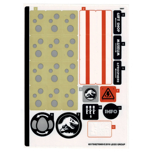 Sticker Sheet for Set 75937-1 ([No Color/Any Color])
