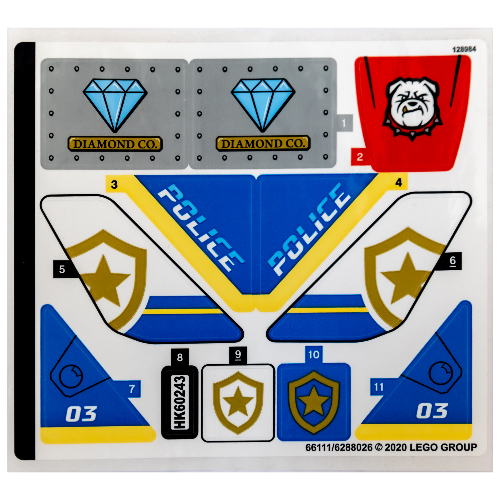 Sticker Sheet for Set 60243-1 ([No Color/Any Color])