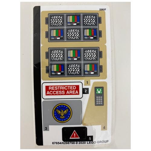 Sticker Sheet for Set 76157-1 ([No Color/Any Color])