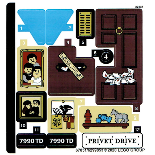 Sticker Sheet for Set 75968-1 ([No Color/Any Color])