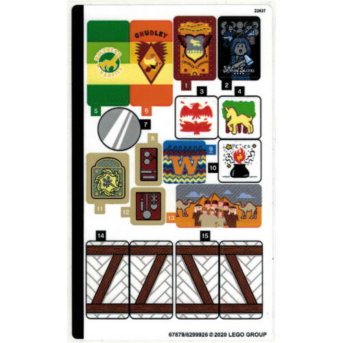 Sticker Sheet 1 for Set 75980-1 ([No Color/Any Color])