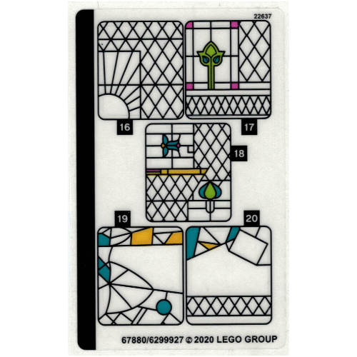 Sticker Sheet 2 for Set 75980-1 ([No Color/Any Color])